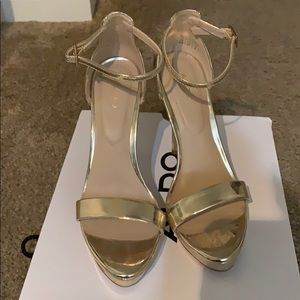 Gold Aldo Sandals
